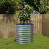 Tall 80cm Galvanised Raised Garden Bed Circular Outdoor Elevated Planter Box