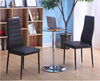 2/4/6pcs Kitchen Dining Chairs Faux Leather Padded Seat High Back Metal Frame UK