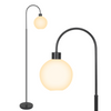 LED Floor Lamp Standing Night Light Modern Living Room Reading Lamp Black