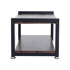 Industrial Retro Media TV Stand With Storage Metal Frame Living Room Side Table