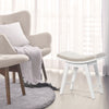 Wooden Make-Up Stool Dressing Chair Bedroom Vanity Bench With Sponge