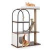 118 cm Tall Cat Tree Tower Large Cat Activity Center Indoor Climbing Furniture