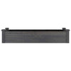 Garden Raised Bed with Liner Grey 120x45x25 cm Solid Wood Fir