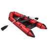 10ft Inflatable Boat Fishing Tender Boat Max Load 330kg Red + Black 726 Lbs