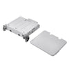 FOLDING SHOPPING CART PLASTIC CRATE TROLLEY STORAGE BOX WHEELS BOOT WITH LID 45L