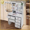Dressing Table With Led Mirror Drawers Stool Set Makeup Desk Vanity Table Lights