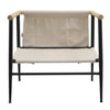 Mid Century Reading Armchair Accent Chair Metal Frame for Bedroom Living Room