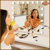 17 Dimmable LED Bulbs Hollywood Makeup Mirror Large Vanity Light Mirror Tabletop