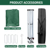 2X2M Garden Heavy Duty Pop Up Gazebo Marquee Party Tent Wedding Canopy W/4 Sides