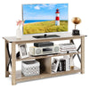 3-Tier TV Stand for TVs up to 55" Industrial Console Table Entertainment Center