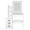Dressing Table With Drawers Mirror Stool Set Makeup Desk Vanity Table Bedroom