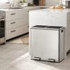 Dual/Tri Step Stainless Steel Double Bucket Trash Can Rubbish Pedal Bin