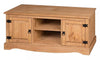 Corona TV Unit Stand 2 Door Media FlatScreen Television Pine by MercersFurniture