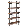 Bookshelf 5 Tier Ladder Shelf Stand Book Plant Flower Display Storage Unit Rack