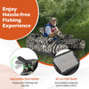 Fishing Float Tube with Storage Pocket & Rod Holder-Camouflage