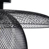 Black Metal Wire Tiered 43cm Ceiling Light Flush Fitting Industrial