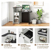 Reception Desk Front Counter Desk w/ Lockable Drawer Checkout Table w/ Shelf