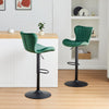 2x 360° Swivel Bar Stools Velvet Gas Lift Chairs Kitchen Pub Chair