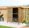 Garden Shed Wood Effect Tool Storage Sliding Door Wood Grain