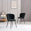 Dining Chairs Set of 2/4 Velvet Kitchen Chairs with Metal Legs