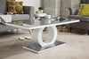 Grey & White Glass Coffee Table Modern & Elegant Gloss Coffee Table With Centre