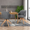 Modern Swivel Accent Chair Set of 2 Ergonomic Armchairs Home Writing Desk Chairs