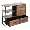 Tall Chest of Drawers Bedroom Cabinet with Shelf Dresser Unit Storage Organiser
