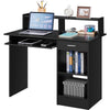 Home Office Computer Desk w/ Keyboard Tray 1 Drawer Storage Shelf MDF PC Desk