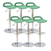 Set of 2/4/6 Plastic Bar Stools for Breakfast Kitchen Barstool Chair