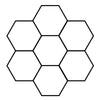 7 Grid Led Hexagon Lights Customize System Honeycomb Light for Garage Home Lamp