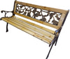Wooden Garden Bench Rose 3 Seater Solid Pine Outdoor Patio Seat Furniture