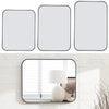 Wall Mounted Bathroom Mirror Cosmetic Makeup Shaving Mirror HD Glass Metal Frame