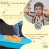 3-in-1 Kids Trampoline 6FT Rectangle Toddler Trampoline w/ Swing Horizontal Bar