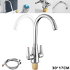 Sink Mixer Taps Swivel Spout Single Lever Tap Mono Chrome Faucet Modern Kitchen