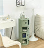 Round ABS Cylinder Cabinet Cupboard Drawer Storage Unit Bathroom Bedroom Stand