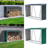 Galvanised Firewood Log Holder Wood Storage Rack Cabin LogStore Bike Garden Shed