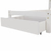 3FT 4FT6 Single Double Wooden Bed Pine Wood Bed Frame with Drawer and Shelves