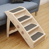 4 Steps Folding Portable Dog Ramp Stair Sofa Bed Climbing Ladder for Pet Dog Cat