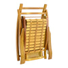 Bamboo Rocking Chair Extra Retractable Sun Bed Patio Lounger Reclining Armchair
