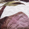 Flowers Patchwork Bedspread Quilted Coverlet Set Bedding Pillowcase Double Size