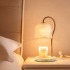 White Elegant Table Lamp Frosted Glass Lampshade Bedside Desk Fairy Night Light