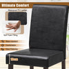 2X Modern Bar Stool PU Upholstered Counter Bar Chairs Dining Chairs w/Footrest
