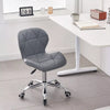 Adjustable Cushioned Computer Desk Office Chair Chrome Legs Lift Swivel Chairs