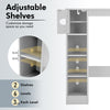Over The Toilet Storage Cabinet Multifunctional Storage Rack w/Adjustable Shelve