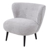 Button Back Tufted Armchair with Solid Wood Legs Accent Chair for Living Room