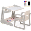 Kids Activity Center, Drawing Writing Table & Chair Set 3 In 1 Basketball Hoop