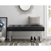 Rectangle Upholstered Stool Dining Bench Hallway Entryway Chair Side Window Seat
