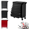 Steel Storage Cabinet Garage Storage Unit on Wheels Lockable Cupboard Tool Box