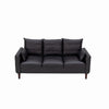 Panana Linen Fabric 2 & 3 Seater Sofa Couch with Wood Legs 3 Colours