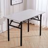 Folding Computer Desk with Storage Shelf Foldable Study Table Laptop Home Office